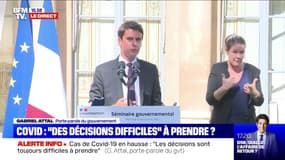 Gabriel Attal sur la hausse des cas de Covid-19: "Cette crise nous a appris à ne jamais rien exclure pour l'avenir"