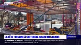 Sisteron: la fête foraine installée jusqu'au 5 mars