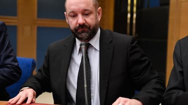 Vincent Crase le 21 janvier 2019 devant la commission d'enquête du Sénat à Paris.