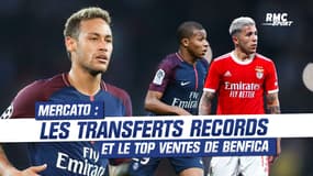 Les transferts records de l'histoire (et le top des ventes de Benfica)