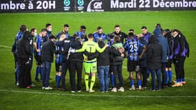 Les joueurs de Chambly, à Amiens le 12 décembre 2020