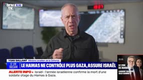 "L'organisation terroriste du Hamas a perdu le contrôle de Gaza", affirme le ministre israélien de la Défense 