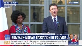 Passation de pouvoir: Benjamin Griveaux "exprime toute sa reconnaissance et sa fierté" à Emmanuel Macron et Édouard Philippe