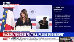 "Les forces politiques ne doivent pas avoir peur de s'engager dans le débat budgétaire", déclare Maud Bregeon, porte-parole du gouvernement