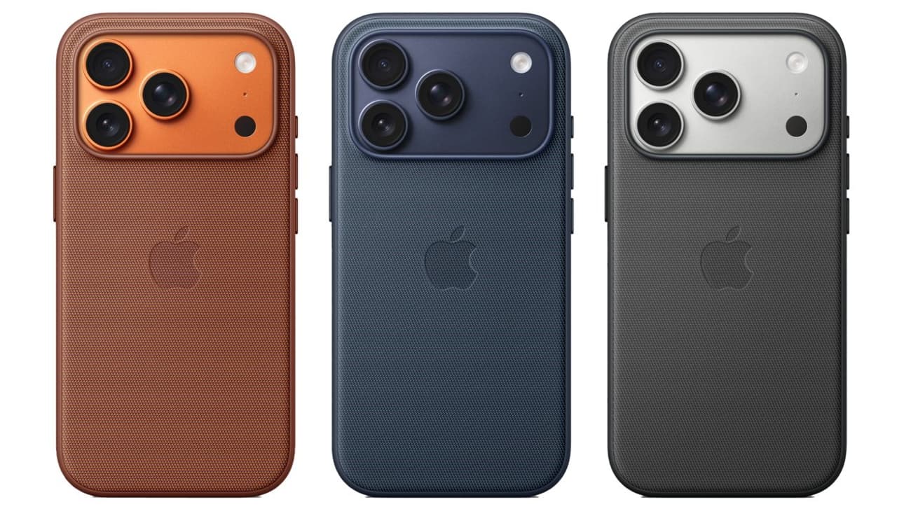 Les nouveaux étuis d'Apple TechWoven pour l'iPhone 17 Pro. Les nouveaux étuis d'Apple TechWoven pour l'iPhone 17 Pro.