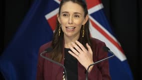 Jacinda Ardern, le 27 avril 2020 à Wellington. 