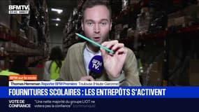 Fournitures scolaires: les entrepôts s'activent à l'approche de la rentrée