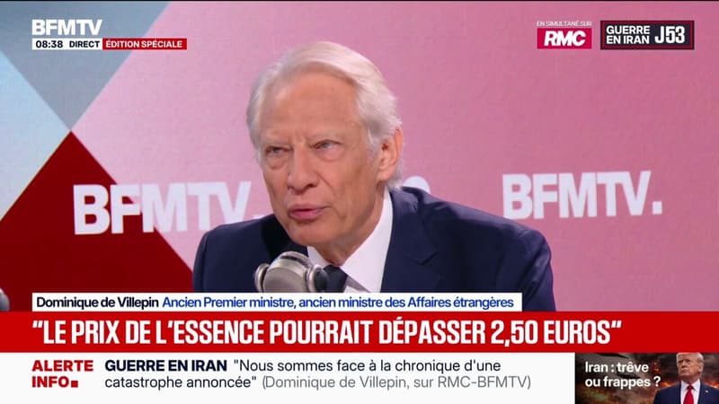 Dominique de Villepin se dit favorable à "la clarté sur les éventuels profits dont ont pu bénéficier certains pétroliers"