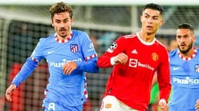 Antoine Griezmann et Cristiano Ronaldo en Ligue des champions, le 15 mars 2022