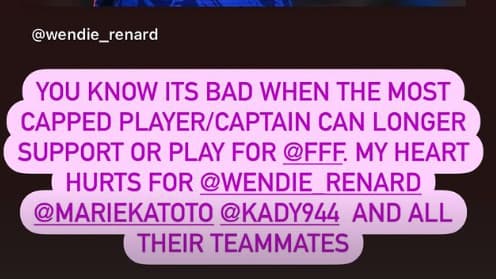Alex Morgan apporte son soutien à Wendie Renard
