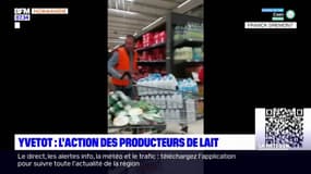Seine-Maritime: l'action des producteurs de lait pour alerter sur leur perte de rendements