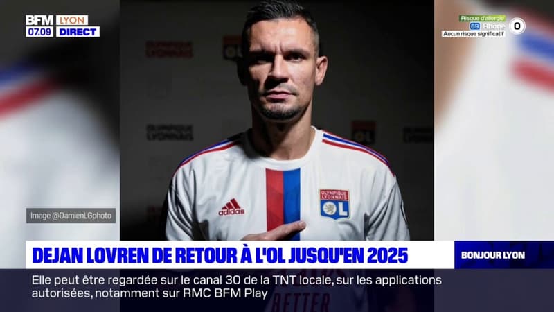 L'OL officialise le retour de Dejan Lovren jusqu'en 2025