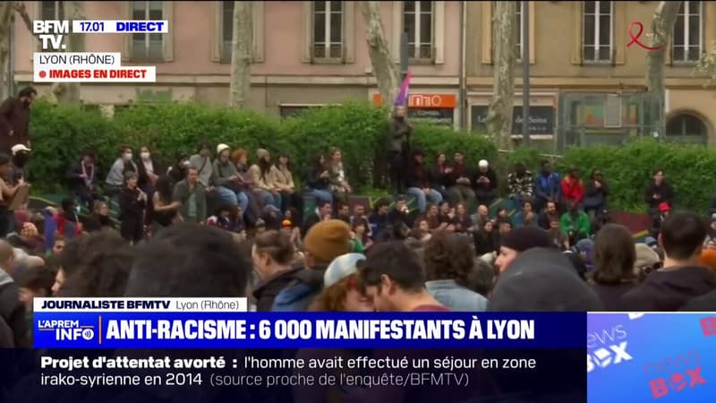 Marche anti-racisme: 6.000 personnes ont participé à la manifestation à Lyon, selon la préfecture