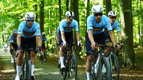 L'équipe de Belgique lors de la Coupe du monde de Gravel, à Louvain, le 6 octobre 2024.