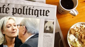 La présidente du FN et son père n'ont rien perdu de leur complicité.
