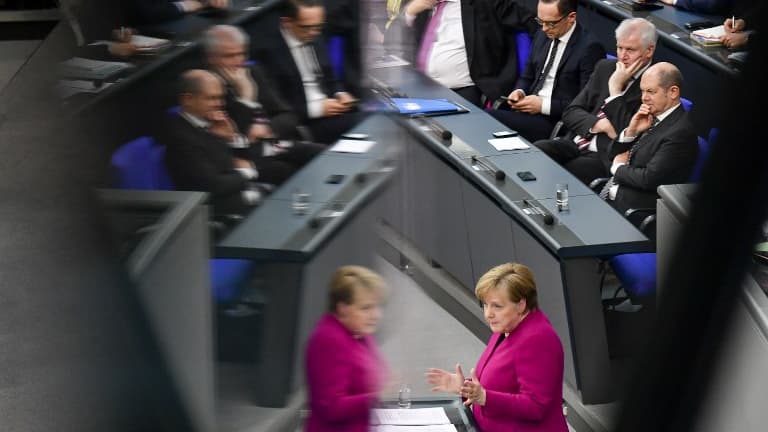 Le gouvernement allemand est divisé sur la taxation des plus riches. Photo prise au Bundestag en mars 2018.