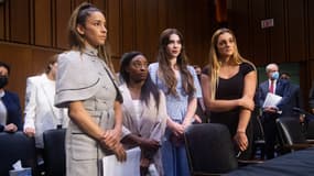 Simone Biles et d'autres victimes de Larry Nassar
