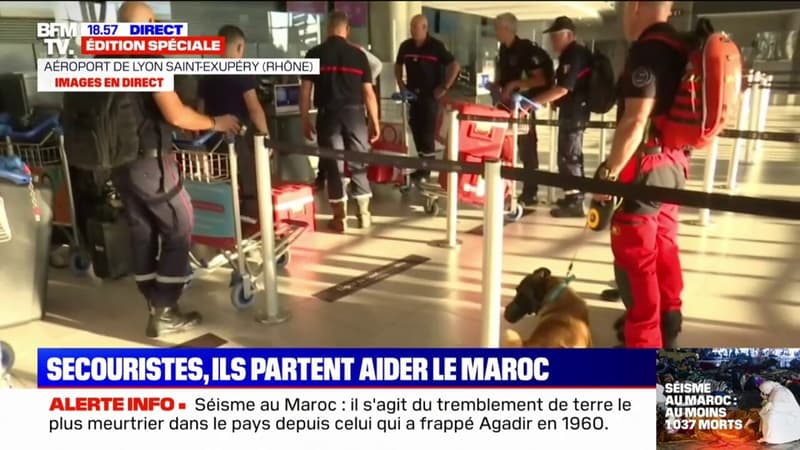 Séisme: ces secouristes français se rendent au Maroc pour apporter leur aide