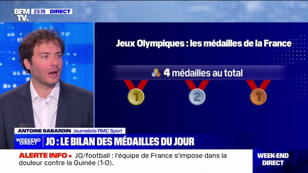 JO de Paris 2024: le bilan des médailles françaises du jour