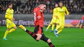 Le Rennais Bourigeaud face à Villarreal