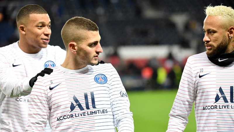 PSG: "Neymar et Mbappé sont très bien ici", assure Verratti