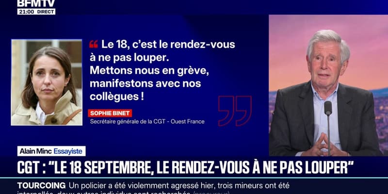 Mobilisation du 18 septembre: Sophie Binet, secrétaire générale de la CGT, appelle "à ne pas louper ce rendez-vous"