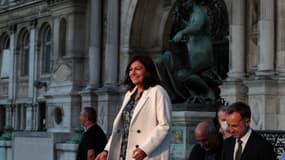 Anne Hidalgo célèbre sa victoire aux élections municipales 2020.