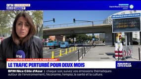 La future piste cyclable à Nice-Ouest crée de nombreux ralentissements de circulation