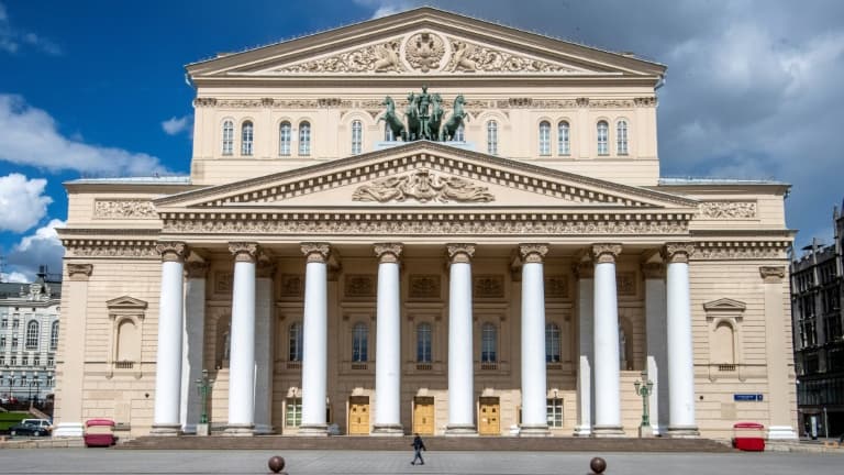 Le théâtre du Bolchoï à Moscou, en mai 2020