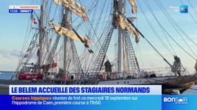 Cherbourg: 25 apprentis matelots embarquent à bord du Belem pour un stage de deux jours