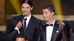 Zlatan Ibrahimovic et Cristiano Ronaldo