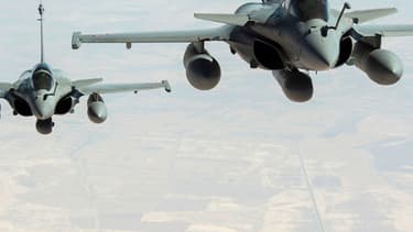 Rafale en vol. (Illustration)