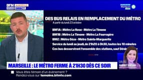 Marseille: le métro fermé après 21h30 dès ce lundi