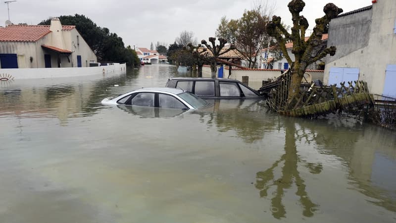 Les conséquences de la tempête Xynthia, en France, en 2010.
