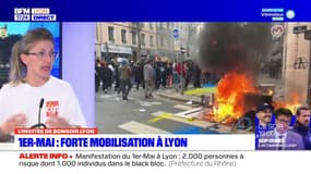 Retraites: de nouvelles dégradations en marge de la manifestation à Lyon