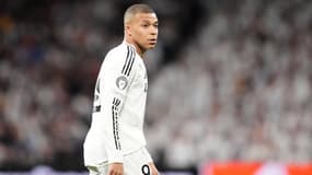 Kylian Mbappé lors de Real Madrid-Arsenal, le 16 avril 2025 en Ligue des champions