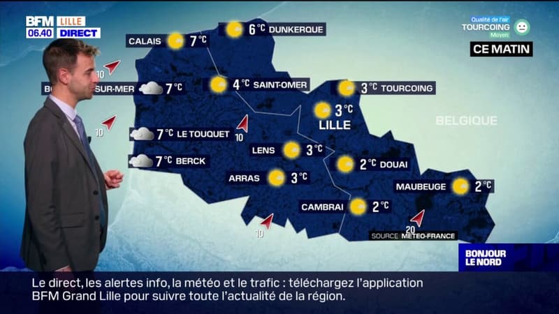 Météo Nord-Pas-de-Calais: une matinée ensoleillée avant le retour d'un temps pluvieux