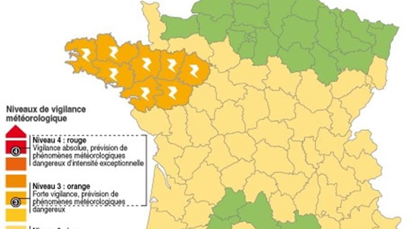 ALERTE AUX ORAGES D'ÉTÉ DANS L'OUEST DE LA FRANCE