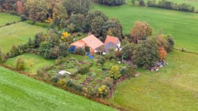 La ferme où a été retrouvée la famille, le 15 octobre 2019 près de Ruinerwold aux Pays-Bas. 