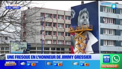 Une fresque en l'honneur de Jimmy Gressier