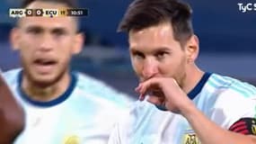 Lucas Ocampos et Lionel Messi