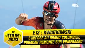 Tour de France E13 : Kwiatkowski vainqueur au Grand Colombier, Pogacar grapille sur Vingegaard