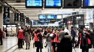 La gare Montparnasse, le 2 décembre 2022