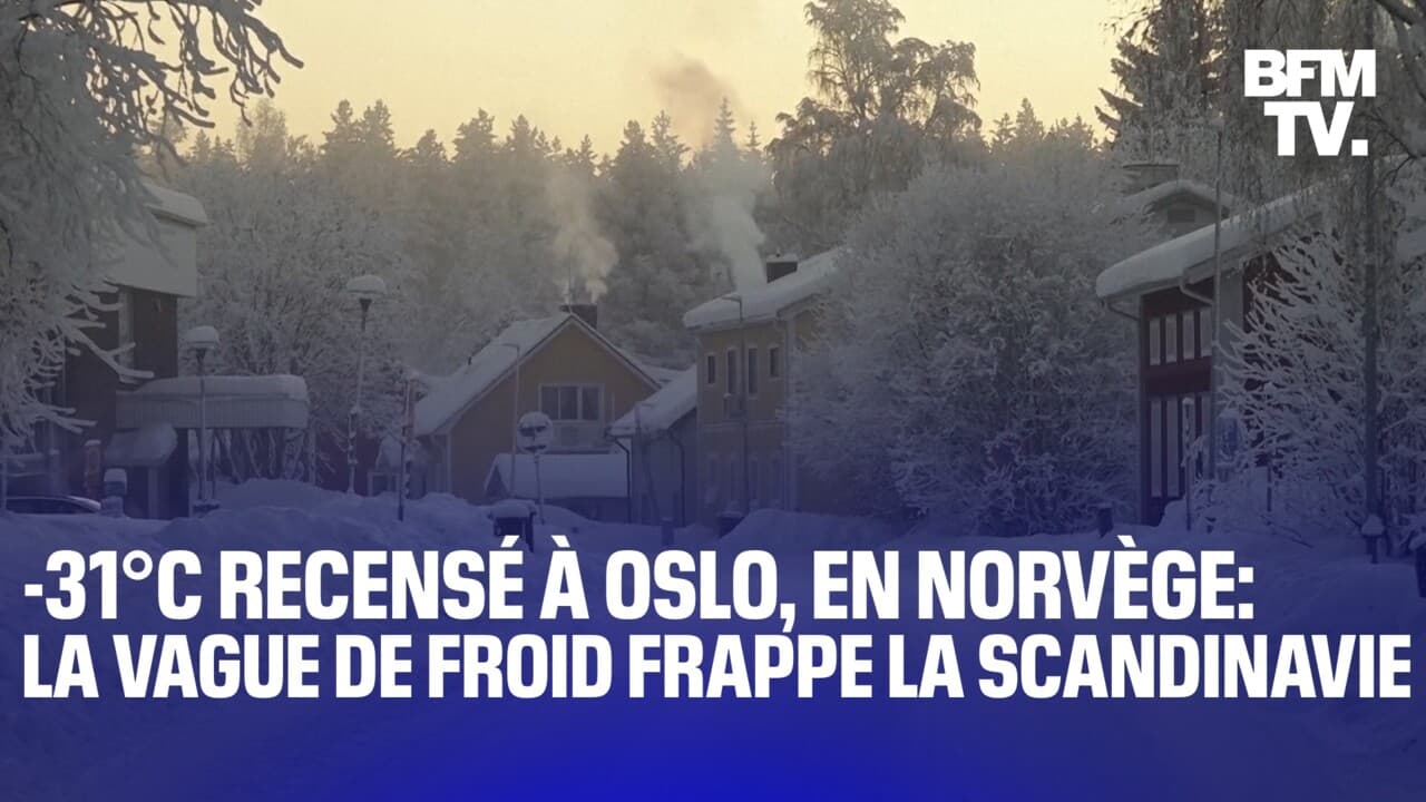 Une vague de froid s'abat sur la Scandinavie avec un record de -31°C à ...