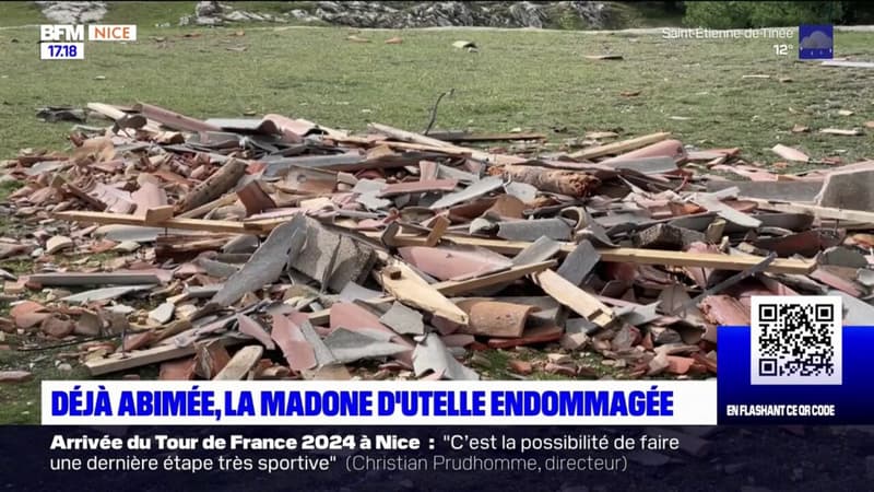 Alpes-Maritimes: la Madone d'Utelle endommagée par la tempête Aline