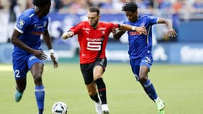 Gouiri lors du match Troyes-Rennes, le 4 septembre 2022