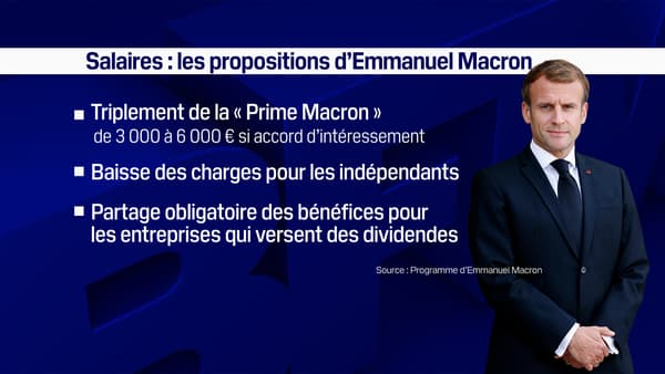 Salaires: les propositions d'Emmanuel Macron 