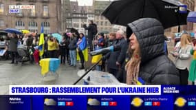 Strasbourg: plusieurs centaines de personnes rassemblées pour l'Ukraine