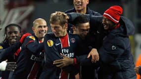Clément Chantôme félicité par ses partenaires