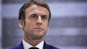 Le président Emmanuel Macron lors de sa visite en Arabie saoudite en décembre 2021